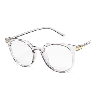 Round Eyeglasses For Women Fake Glasses Cute Fashion Clear Glasses Frame Pink Transparent Eye Glasses Frames For Women