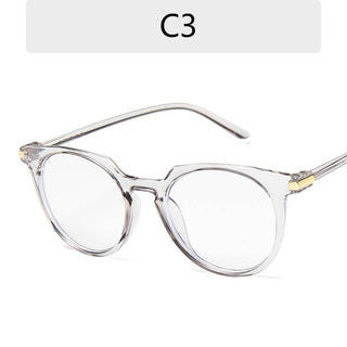 Round Eyeglasses For Women Fake Glasses Cute Fashion Clear Glasses Frame Pink Transparent Eye Glasses Frames For Women