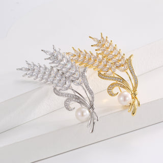 Wheat Style Brooch Niche Decoration Accessories