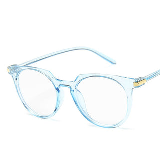 Round Eyeglasses For Women Fake Glasses Cute Fashion Clear Glasses Frame Pink Transparent Eye Glasses Frames For Women